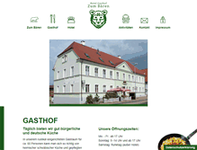Tablet Screenshot of gasthof-baeren-bopfingen.de